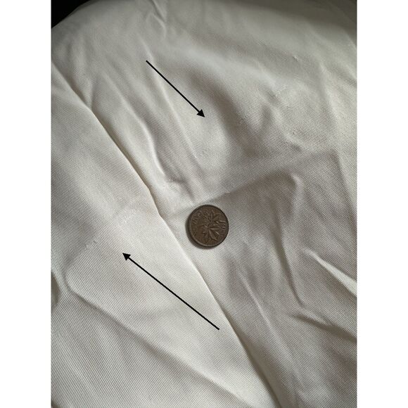 80s Vintage Vanity Fair Pajama Set Size 38 Cream Short Sleeve Top Long Pants - Picture 12 of 13